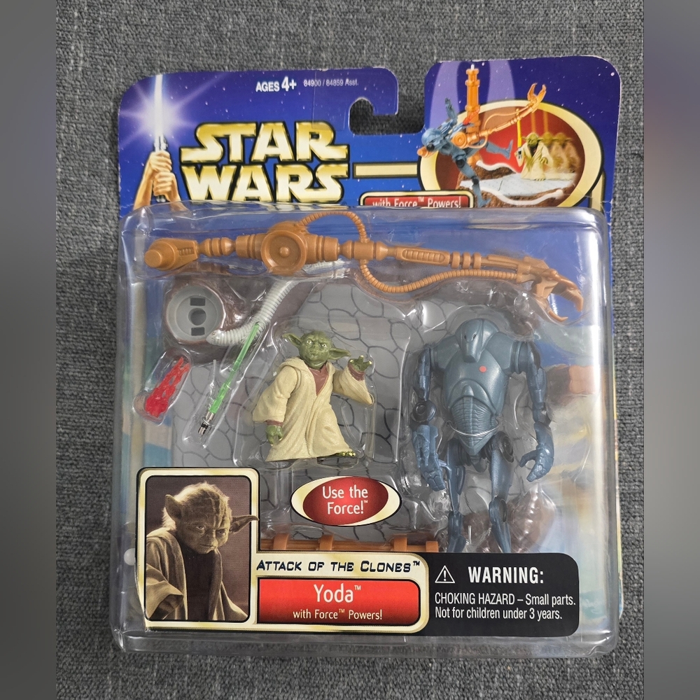Vintage Star Wars Yoda With Force Powers  Action Figure